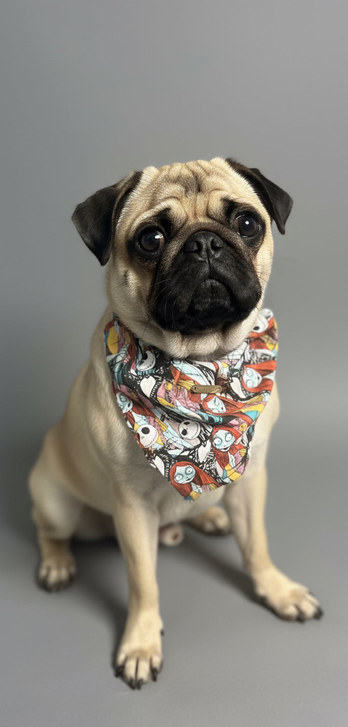 Nightmare Before Xmas Dog and Cat Scarf