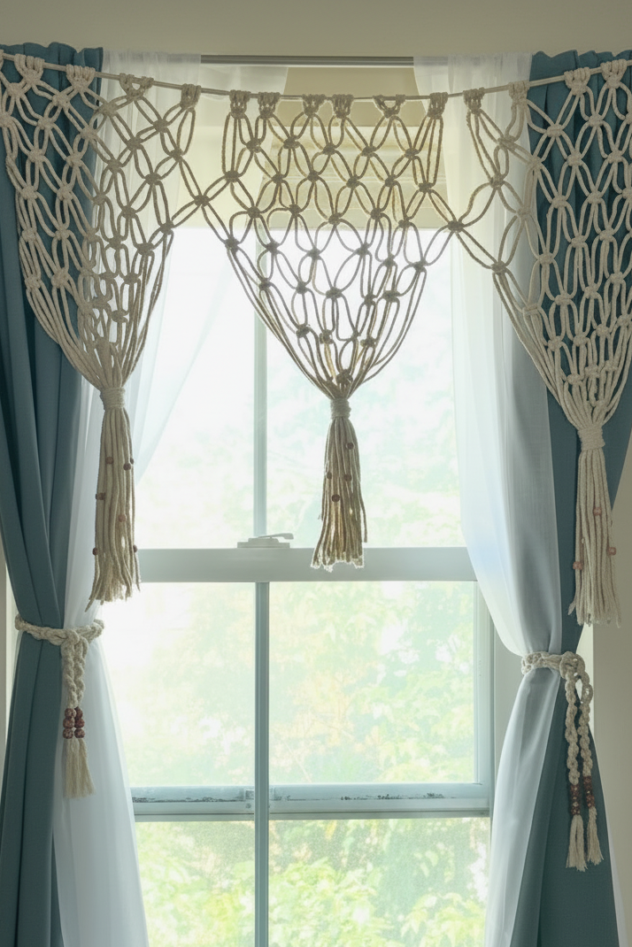 Valance and Curtain Tie set