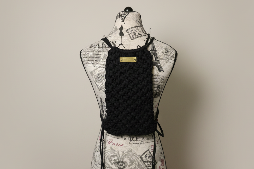 Slick mini macrame back pack