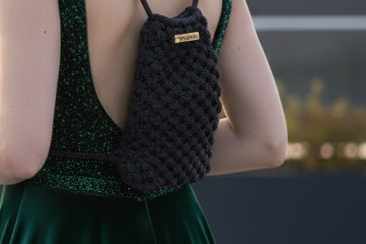Slick mini macrame back pack